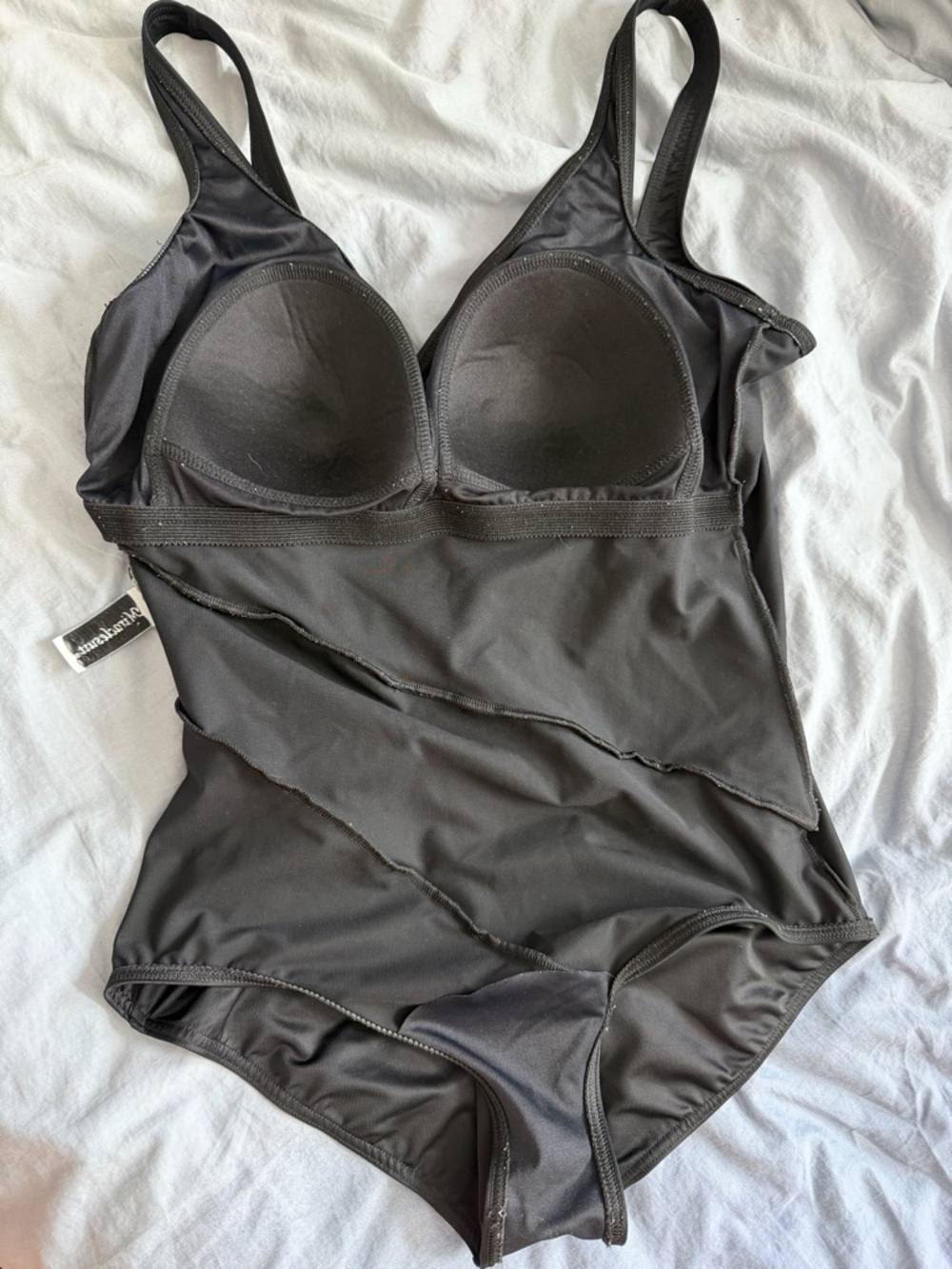 Miraclesuit Black Ruched Slimming Swimsuit with Supportive Band Elegant Classic - Picture 3 of 5